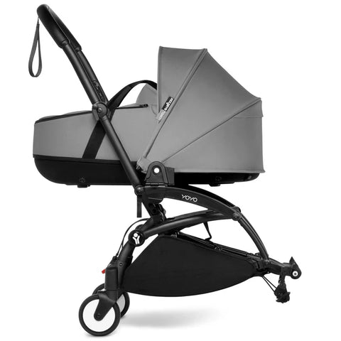 Babyzen Yoyo Connect Stroller - Black Frame With Bassinet (Grey)