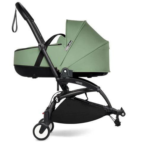 Babyzen Yoyo Connect Stroller - Black Frame With Bassinet (Peppermint)