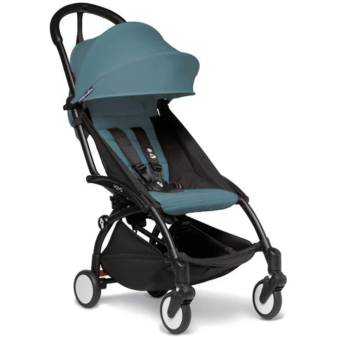 Babyzen YOYO 6+ Stroller Black Frame with Color Pack 6+ (Aqua