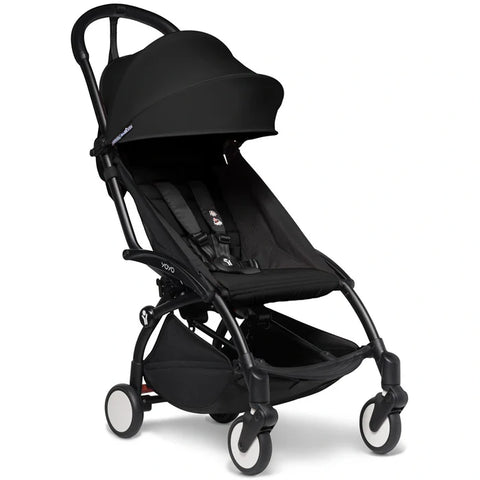 Babyzen YOYO 6+ Stroller - Black Frame with Color Pack 6+ (Black)