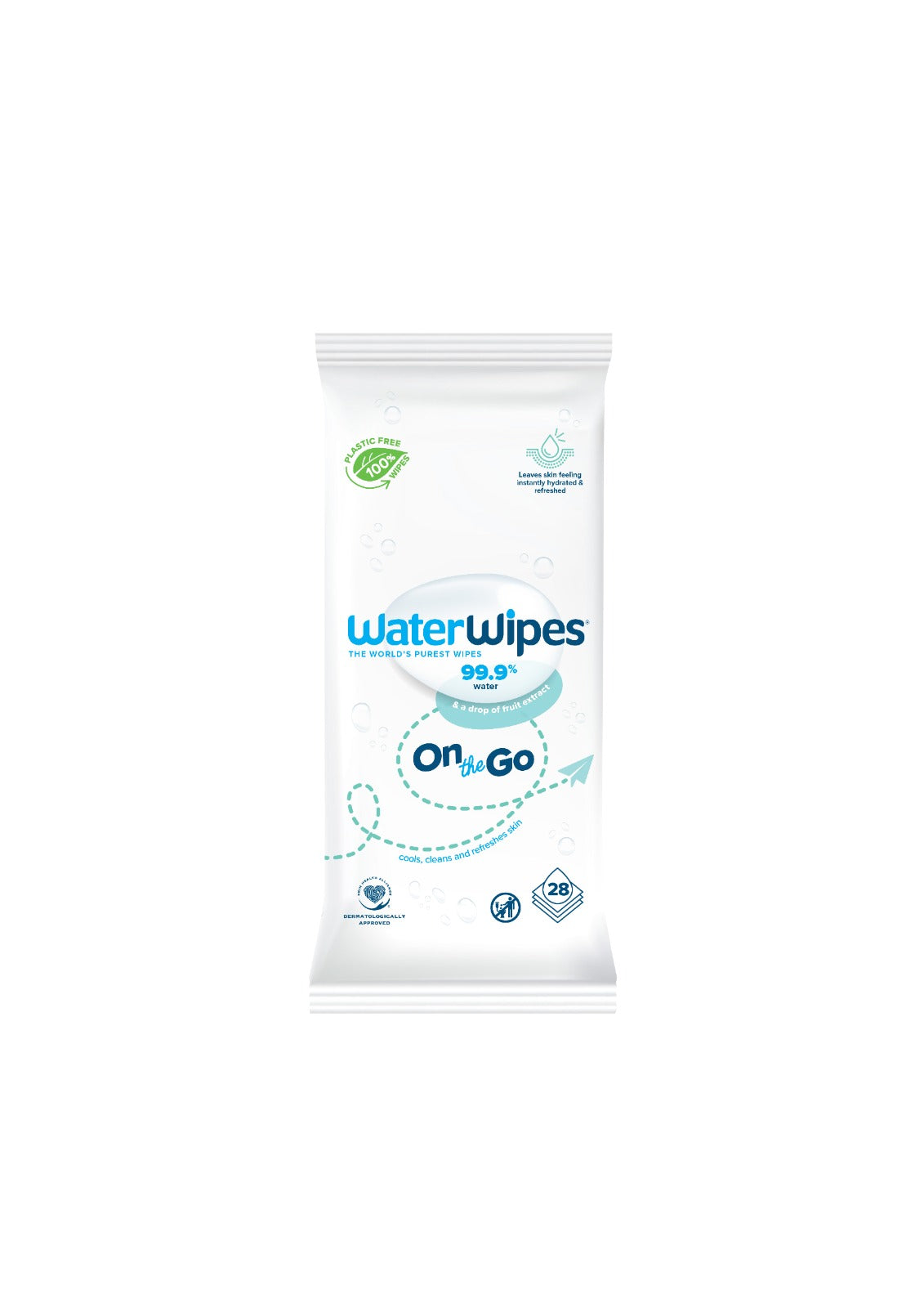 Water Wipes Refresh On The Go 28 PC | Baby Wipes Water Wipes Refresh On The Go 28 PC | Baby Wipes