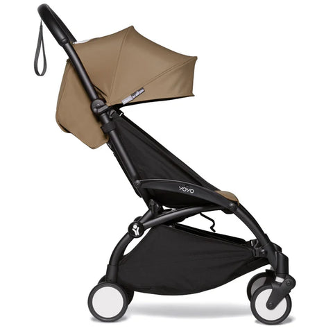 Babyzen YOYO 6+ Stroller - Black Frame with Color Pack 6+ (Toffee)