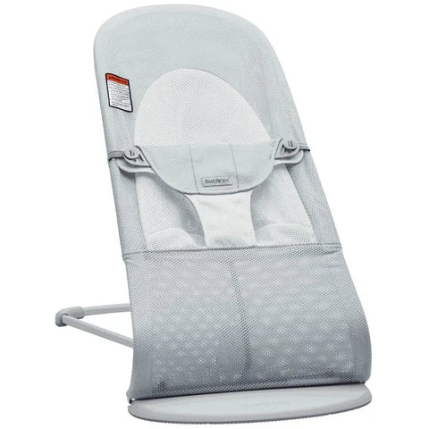 Babybjorn Bouncer Balance Soft - Mesh (Silver/White)|Light Grey Frame