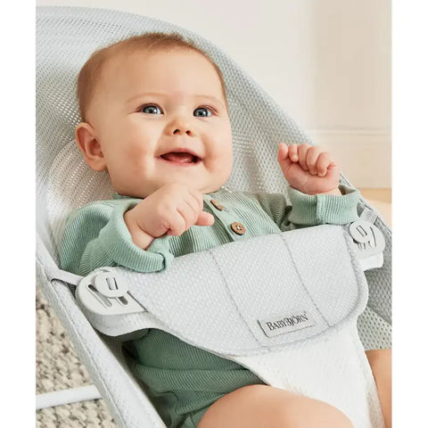 Babybjorn Bouncer Balance Soft, Silver/White, Mesh