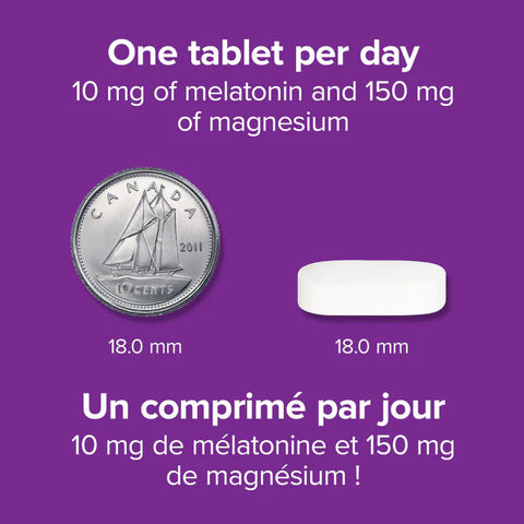 Webber Naturals Melatonin Magnesium Tablet 10/150 Mg 60 Tab