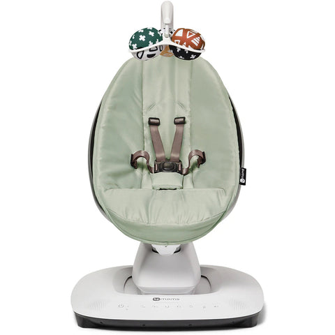 4Moms - MamaRoo 5 Multi-Motion Baby Swing (Sage) + Newborn Insert  (Maroon/Plush)