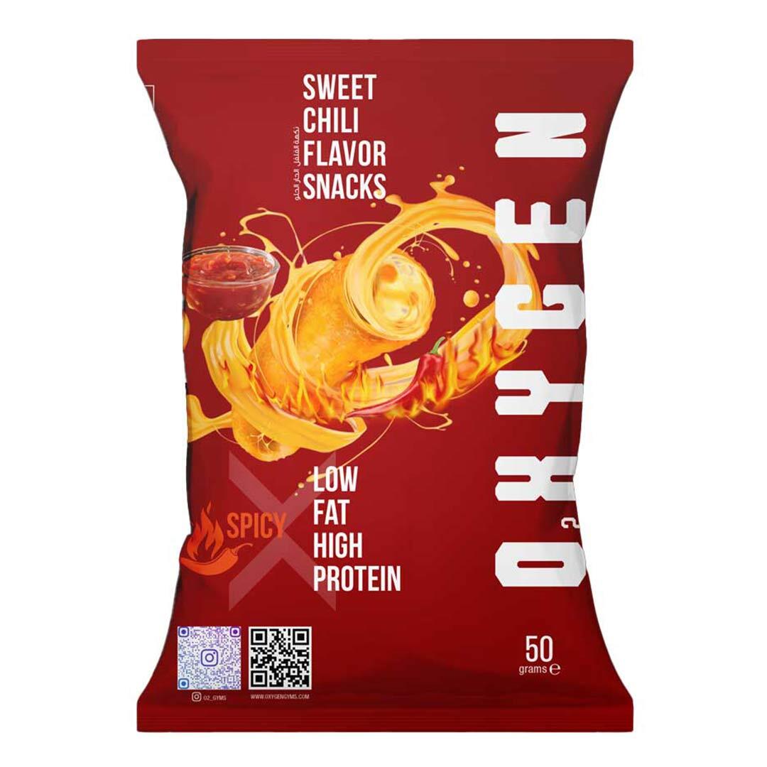 Oxygen Protein Snacks Sweet Chili 50G | Protein Chips Oxygen Protein Snacks Sweet Chili 50G | Protein Chips