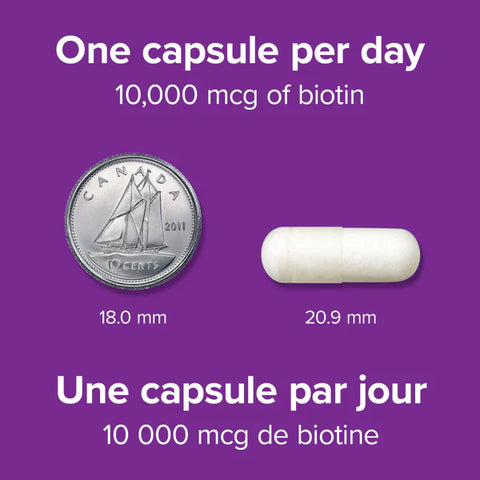 Webber Naturals Biotin Capsule 10000 Mcg 45 PC