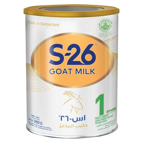 Buy S-26 Goat Milk Stage 1 Milk Container 380 G Online - Kulud Pharmacy