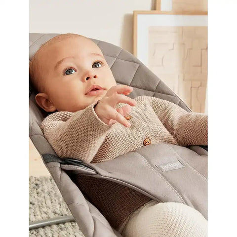 Babybjorn Bouncer Bliss - Woven (Sand Grey)