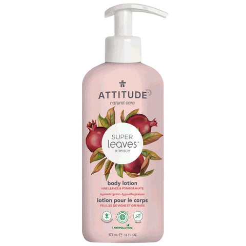 Attitude Super Leaves Body Lotion Vine Leaves & Pomegranate, 473Ml