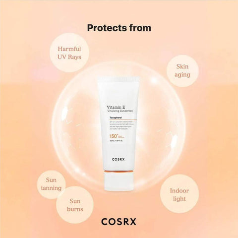 Cosrx Vitamin E Vitalizing Sunscreen Spf 50+ 50ML