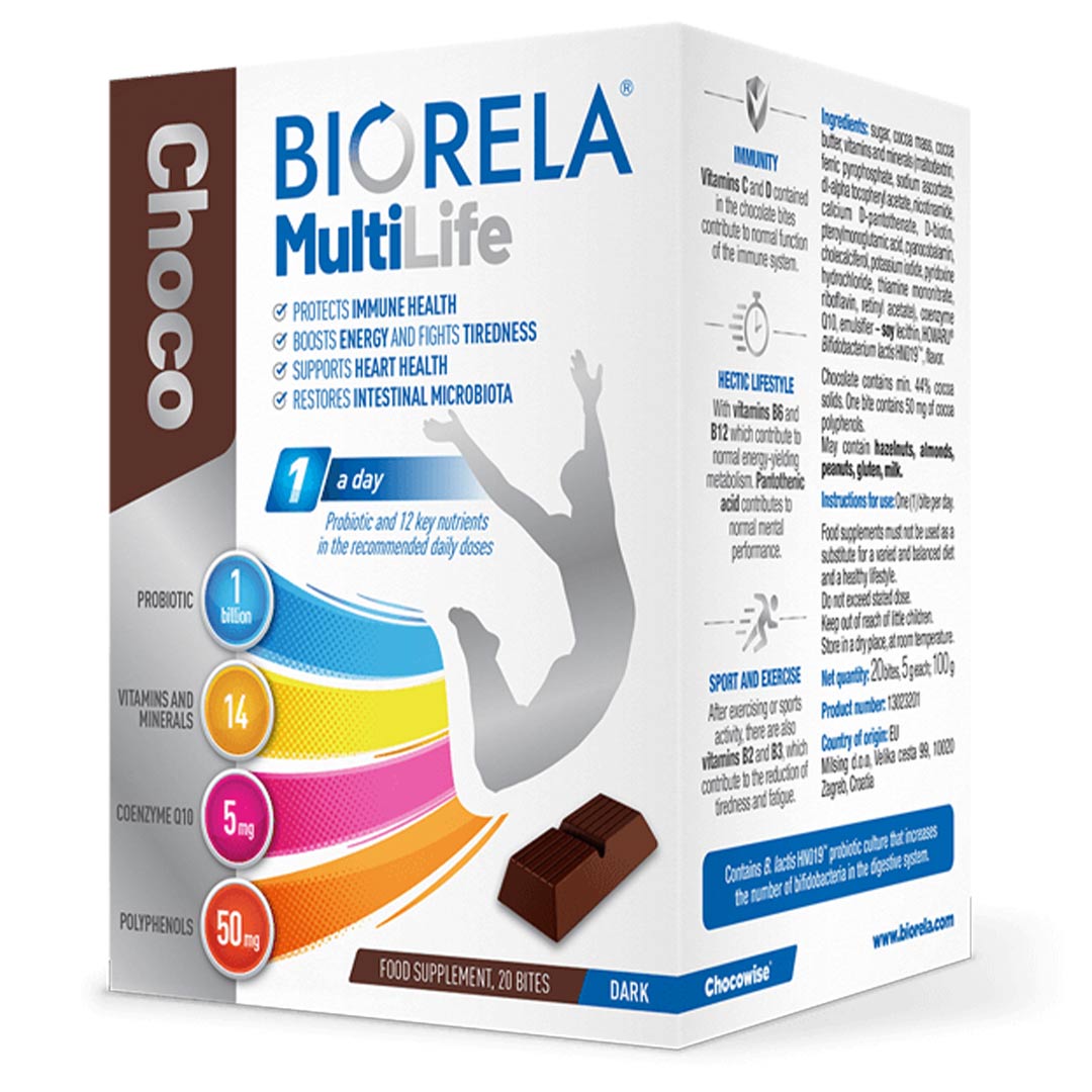 Biorela Choco Multi Life 20PC | Kulud Pharmacy